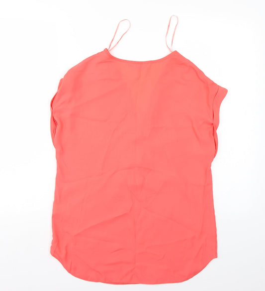 F&F Womens Red Basic Blouse Size 8