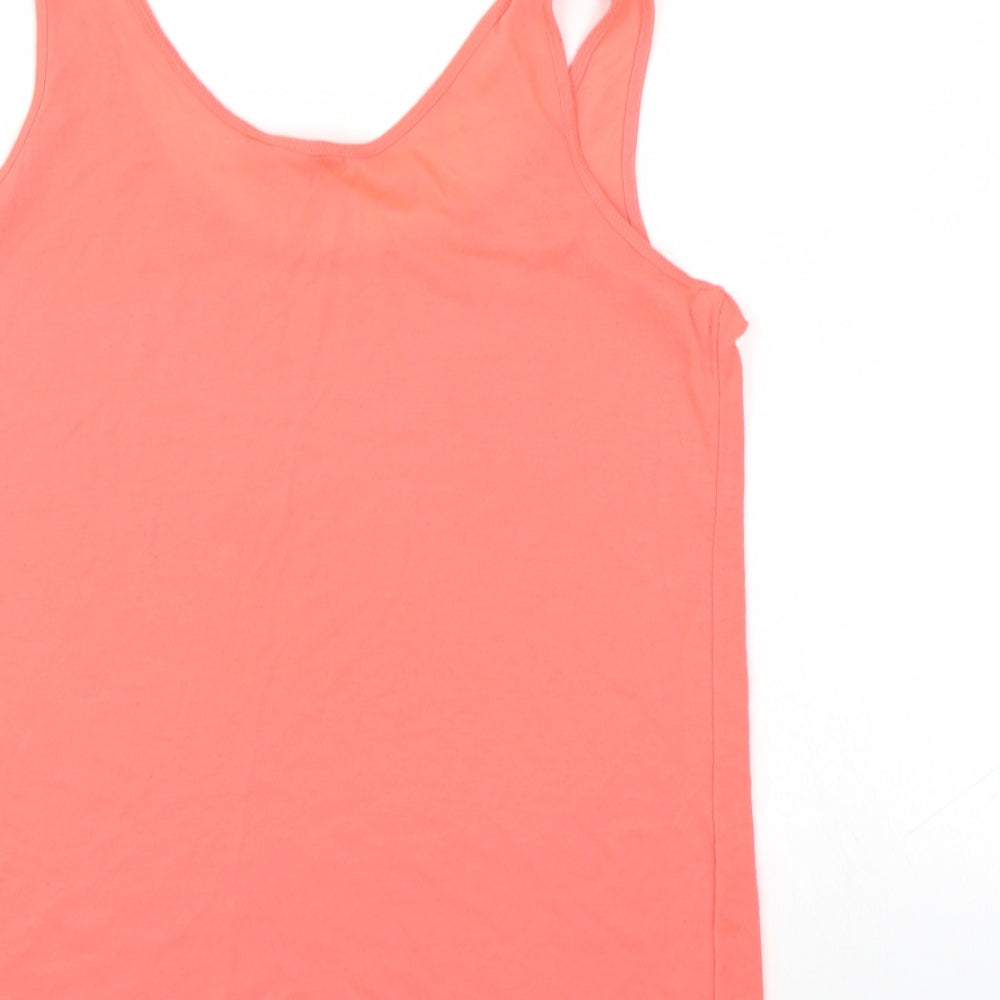 F&F Womens Orange Basic Tank Size 10
