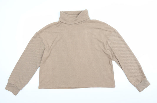 SheIn Womens Beige Pullover Jumper Size XL