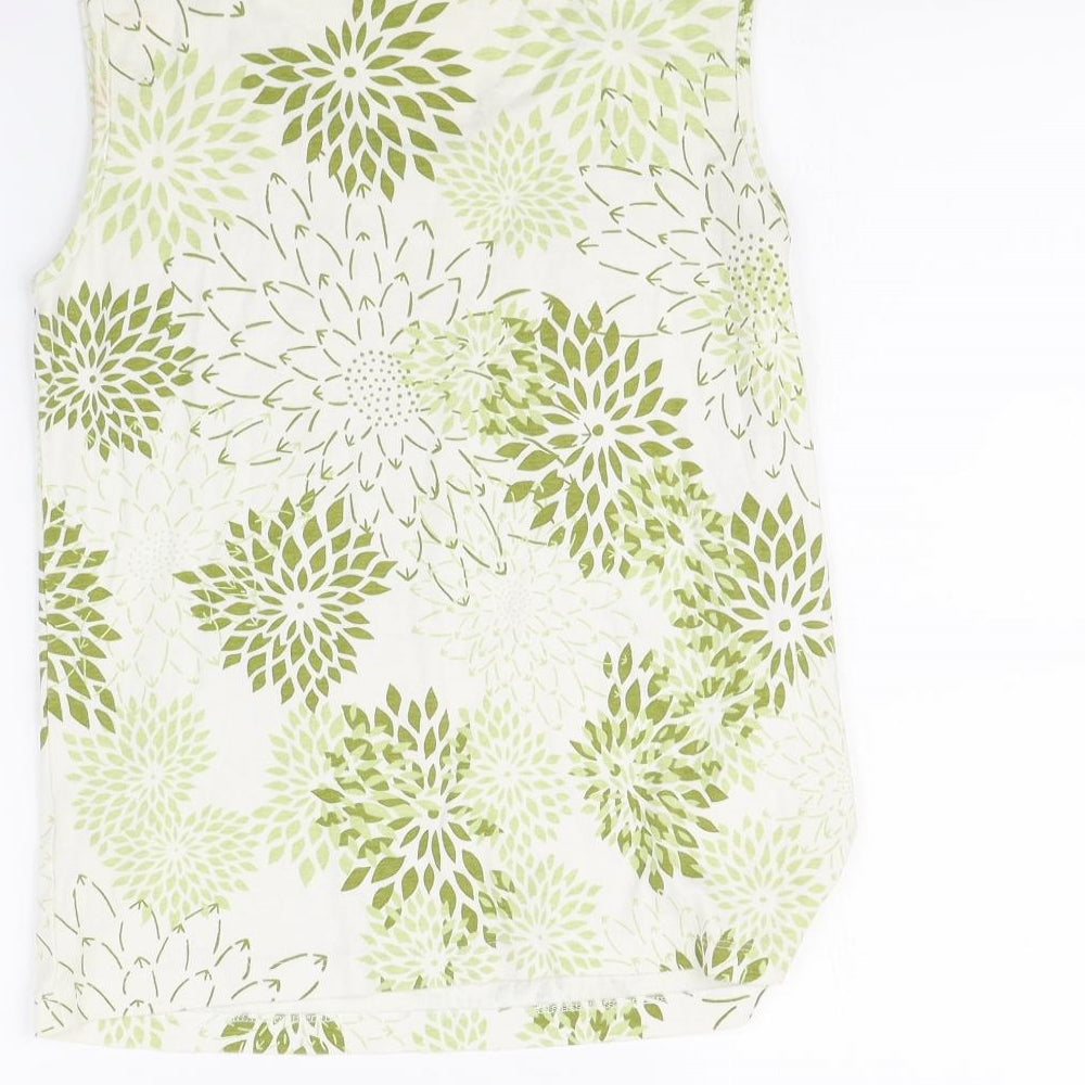 Womens UK Size L M&Co White Basic Tank