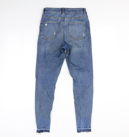 Denim & Co. Womens Blue Straight Jeans Size 10 L30 in