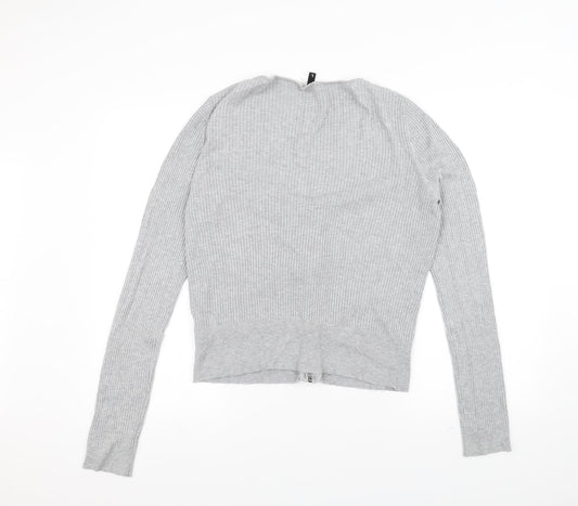 H&M Womens Grey Jacket Coatigan Size L