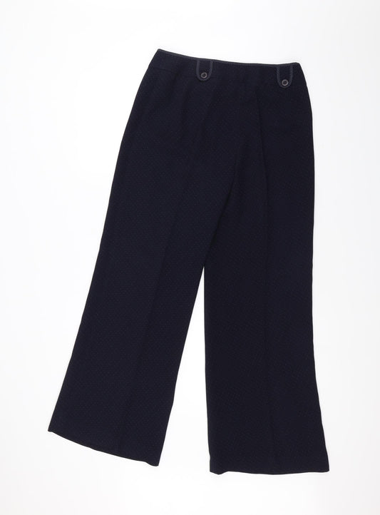 Womens UK Size 10 NEXT Regular Fit Blue Trousers
