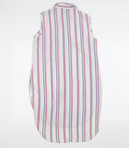Womens UK Size 10 Atmosphere White Basic Button-Up