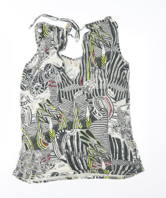 Womens UK Size 8 Love Label Grey Basic Blouse