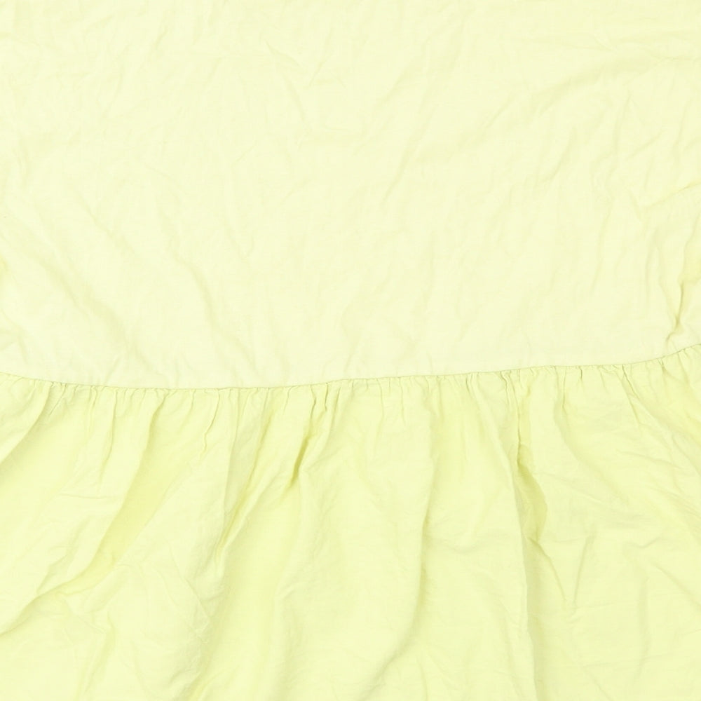 Womens UK Size 10 New Look Green Basic Blouse