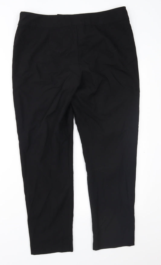 George Womens Black Trousers Size 12 L26 in