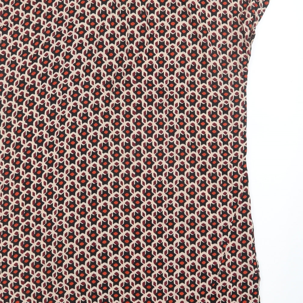 EAST Womens Black Geometric Mini Size 12