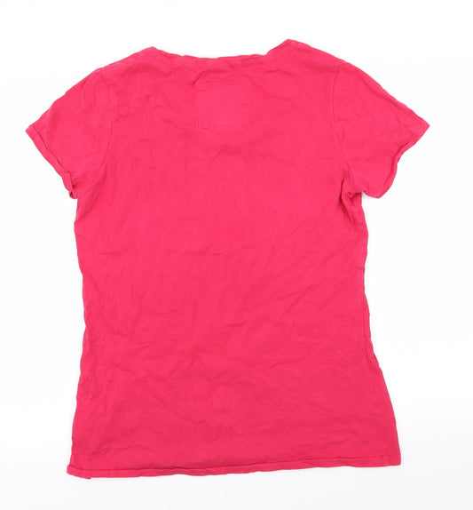 PUMA Womens Pink Basic T-Shirt Size 14