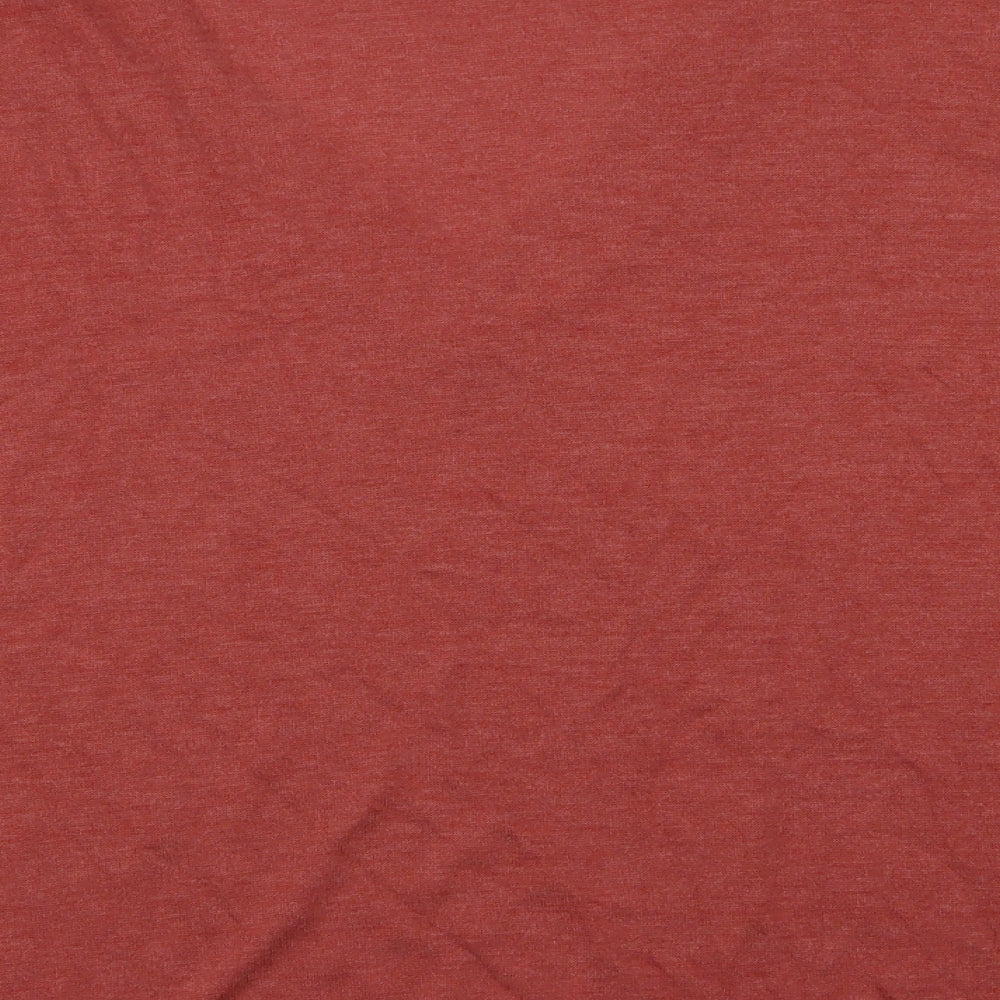 Boohoo Womens Red Basic T-Shirt Size 10