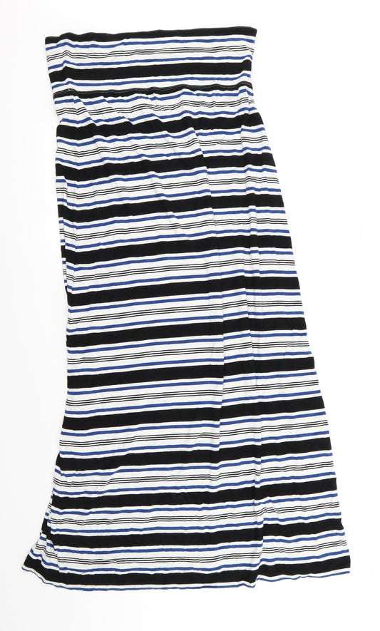 Max Studio Womens Multicoloured Striped Fit & Flare Size M