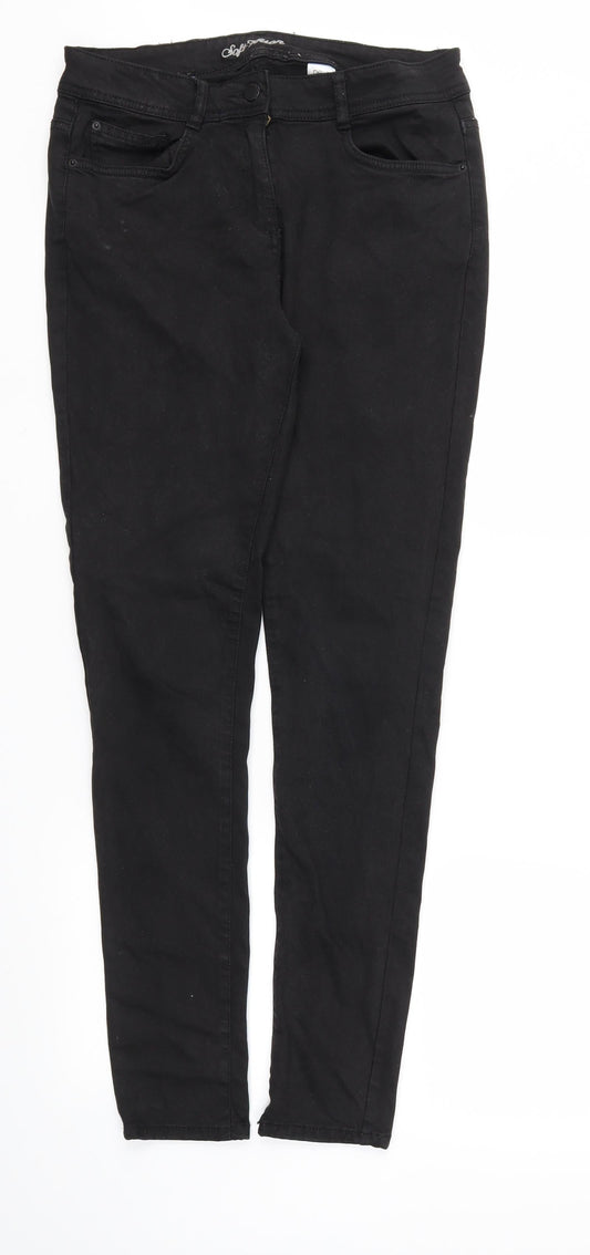 Next Womens Black Skinny Jeans Size 10 L30 in