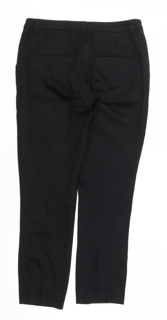 Womens UK Size 8 H&M Regular Fit Black Trousers