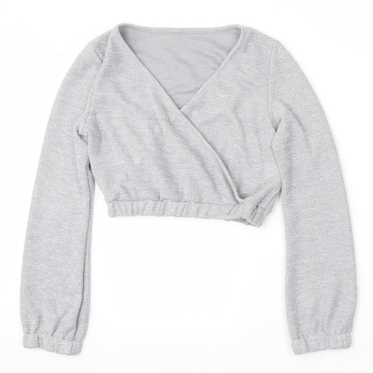 Shein Womens Grey Pullover Jumper Size S