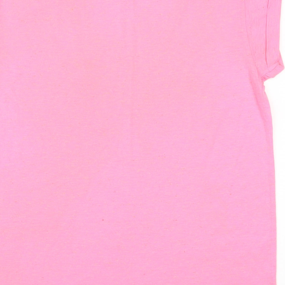 Womens UK Size 14 Atmosphere Pink Basic T-Shirt