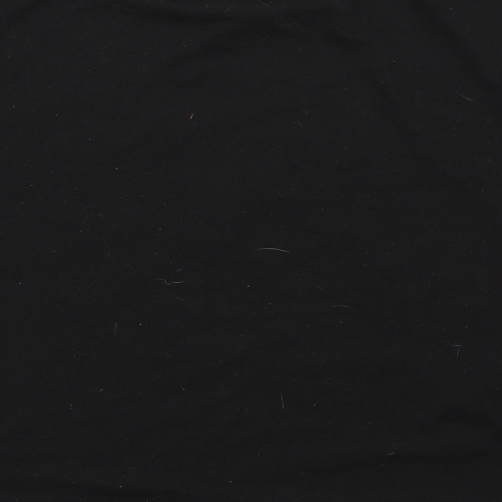 Miss Evie Girls Black Basic T-Shirt Size 9-10 Years