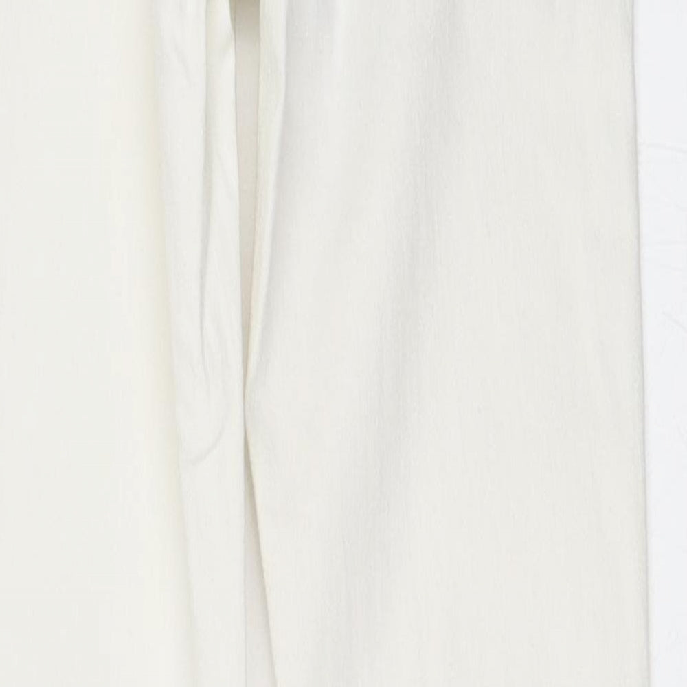 Womens UK Size 6 Warehouse Regular Fit Skinny White Jeans