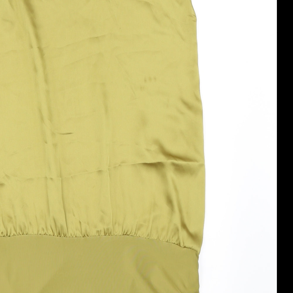 Womens UK Size 10 NEXT Green Tunic Blouse