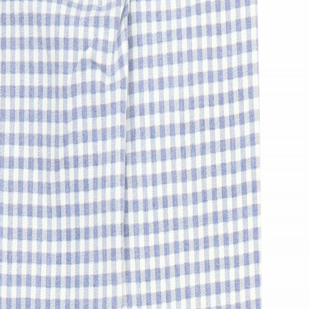 Womens UK Size 25 in Topshop Regular Fit Carrot Blue Trousers