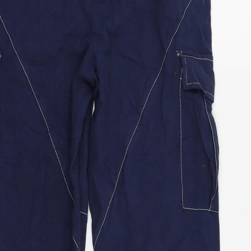 SheIn Womens Blue Trousers Size S L26 in