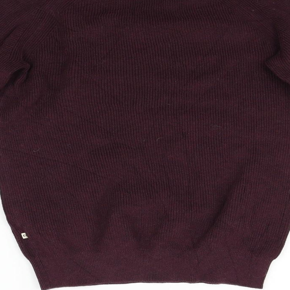 East West Womens Purple Pullover Jumper Size XS