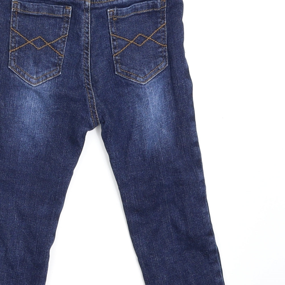 Inextenso Boys Blue Denim Cropped Jeans One Size L95 cm - Waist -20in