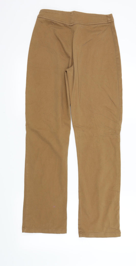 Womens UK Size 38 Preworn Regular Fit Brown Trousers