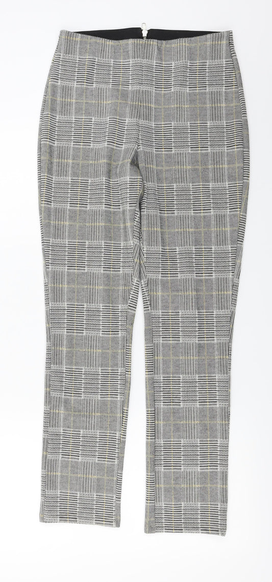 Womens UK Size S H&M Regular Fit Grey Trousers