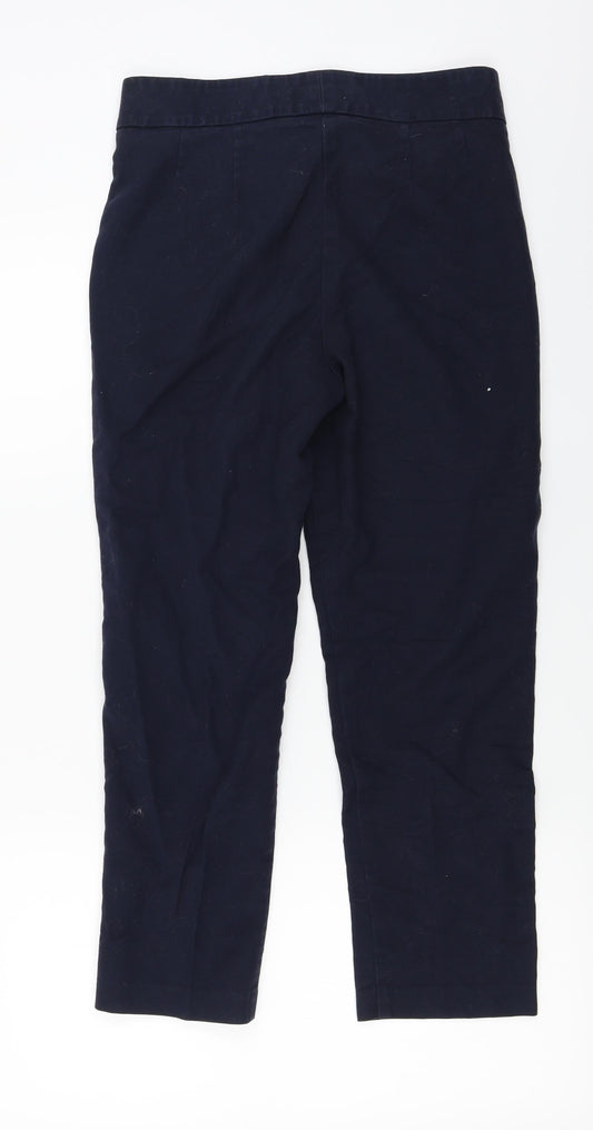 Womens UK Size 8 Marks and Spencer Regular Fit Blue Trousers