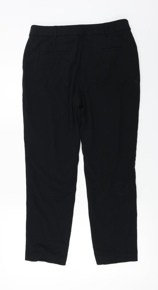 Womens UK Size 12 Marks and Spencer Regular Fit Black Trousers