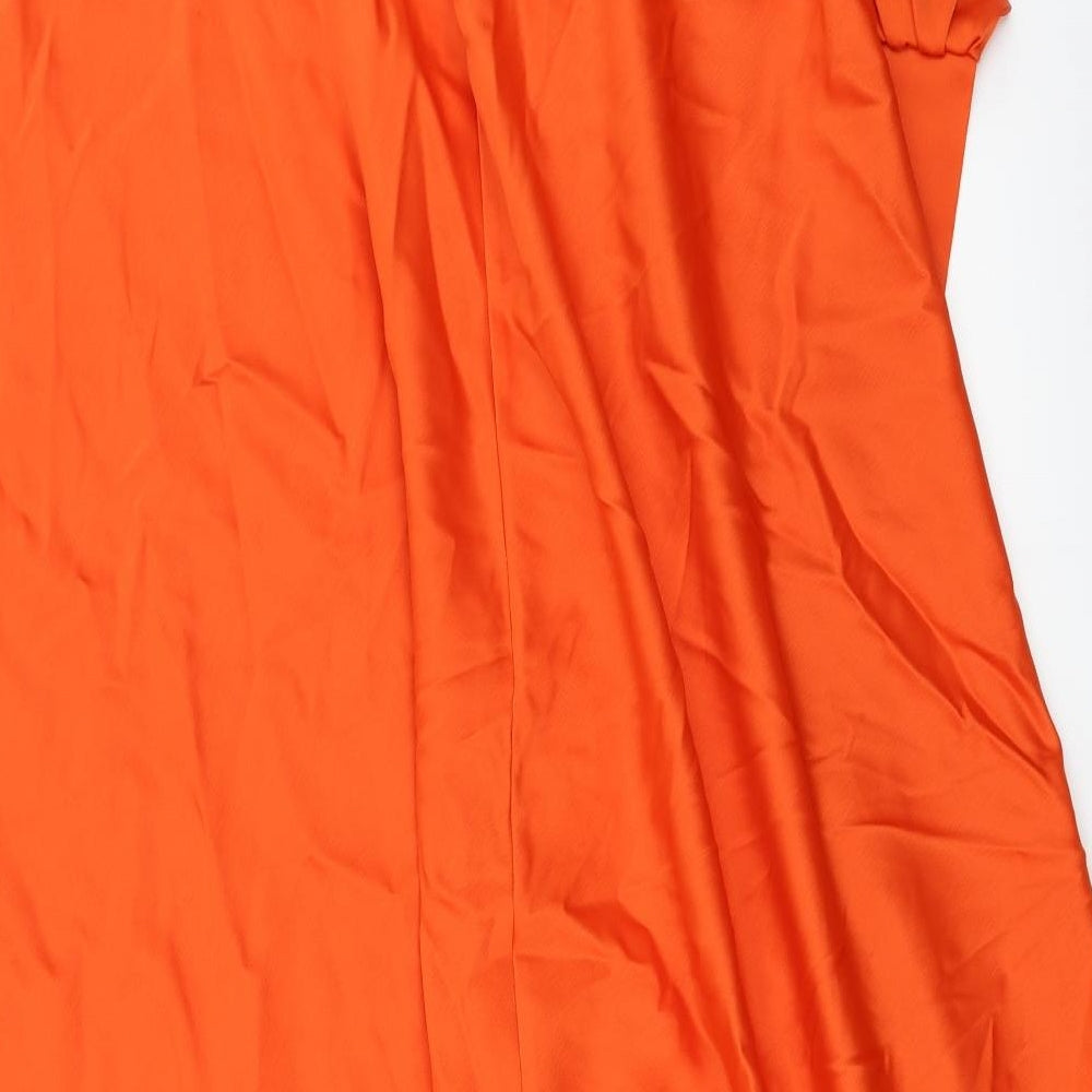 Nasty Gal Womens Orange A-Line Skirt Size 4