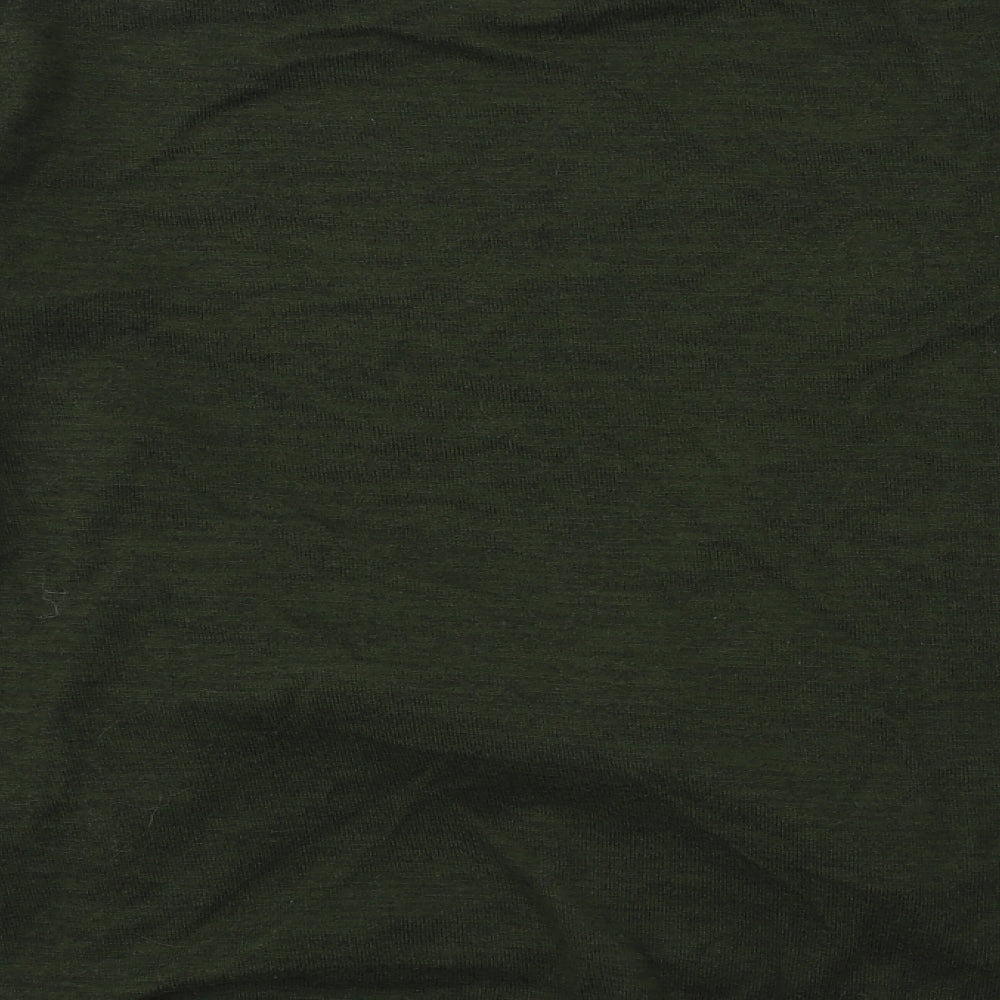 DUE SOUTH Womens Green Knit Pullover Jumper Size S - Tie Waist