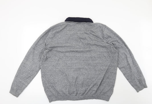 Burton Mens Grey Pullover Jumper Size 2XL