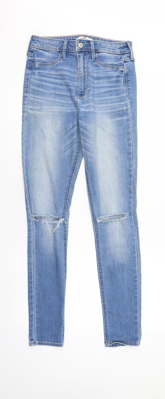 Hollister Womens Blue Denim Tapered Jeans Size 26 L29 in