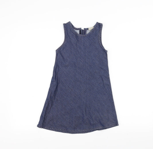 NEXT Girls Blue Denim A-Line Size 7 Years