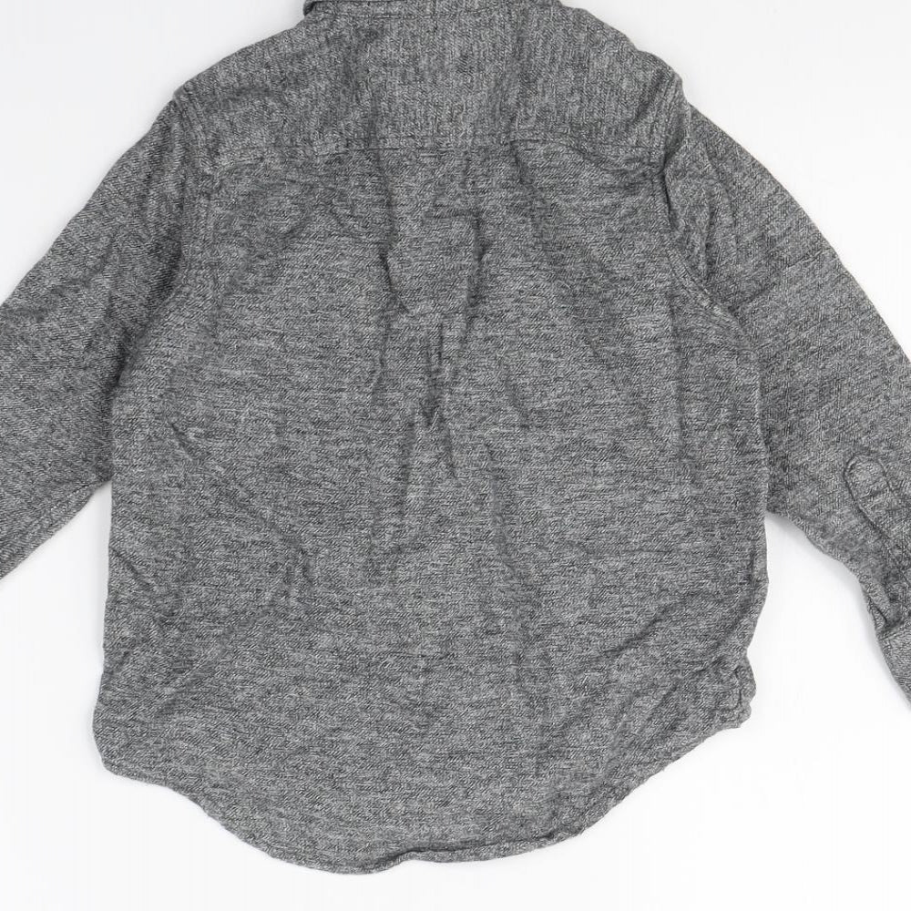 NEXT Girls Grey Basic Button-Up Size 5 Years