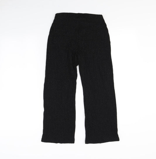 Zara Womens Black Trousers Size S L26 in