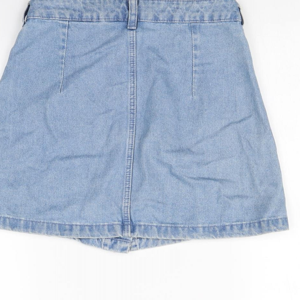 H&M Womens Blue   Mini Skirt Size 8