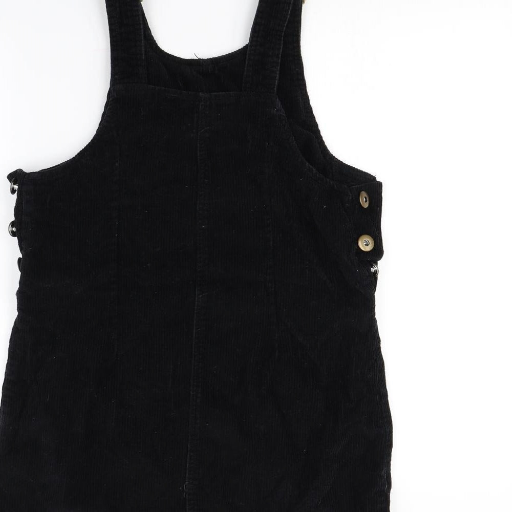 Denim & Co. Womens Black Pinafore/Dungaree Dress Size 6