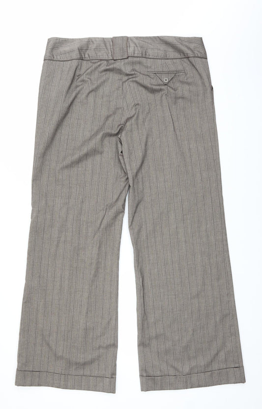 Womens UK Size 18 Dorothy Perkins Regular Fit Brown Trousers