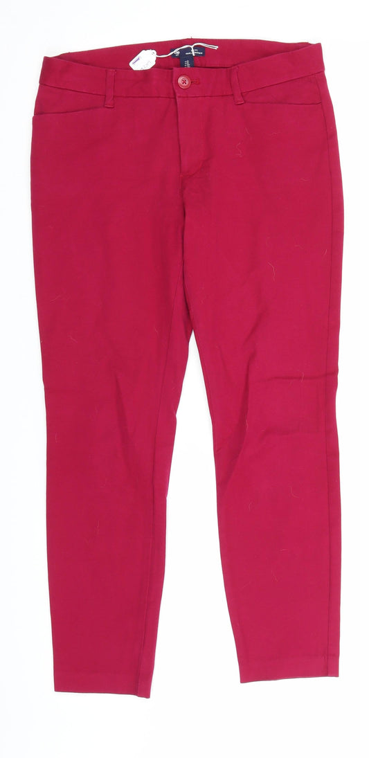 Gap Womens Pink Denim Straight Jeans Size 10 L24 in