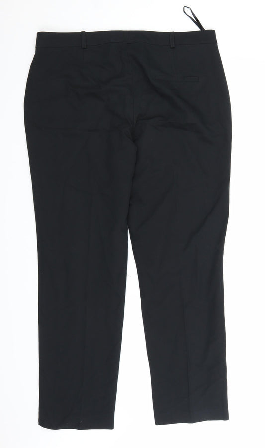 Nutmeg Womens Black   Trousers  Size 14 L27 in
