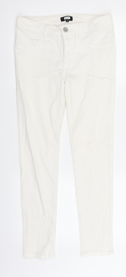 BikBok Womens White Denim Straight Jeans Size M L26 in