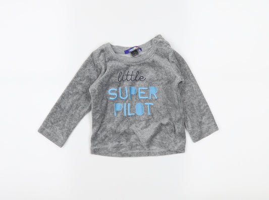 Lupilu Boys Grey Pullover Jumper Size 6-9 Months
