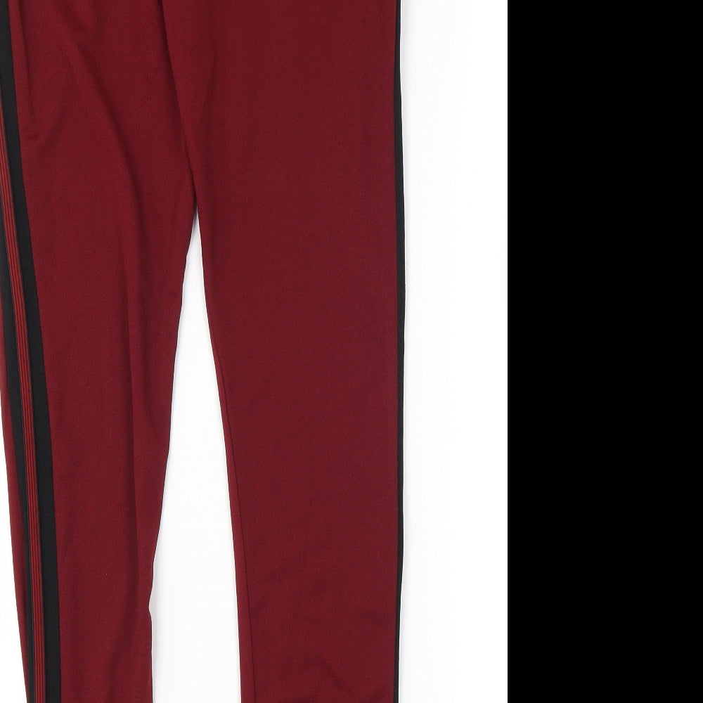 New Look Womens Red Trousers Size 12 L28 in