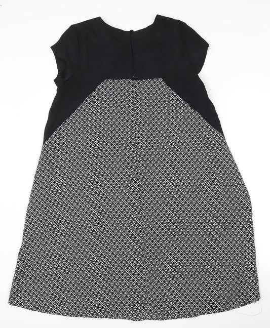 NEXT Womens Black Floral Shift Size 10