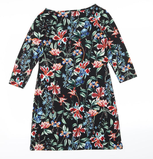 intuition Womens Black Floral Pencil Dress Size 8 - size 8-10