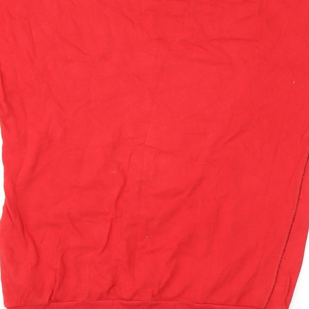 Sammy Girls Red Basic T-Shirt Size 10-11 Years