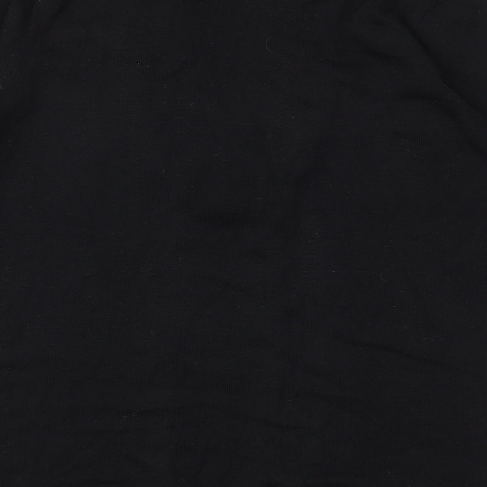 Womens UK Size 12 m&s Black Basic T-Shirt