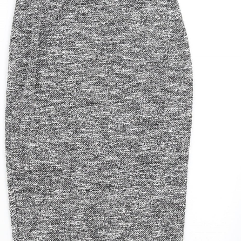 New Look Womens Grey Straight & Pencil Skirt Size 8